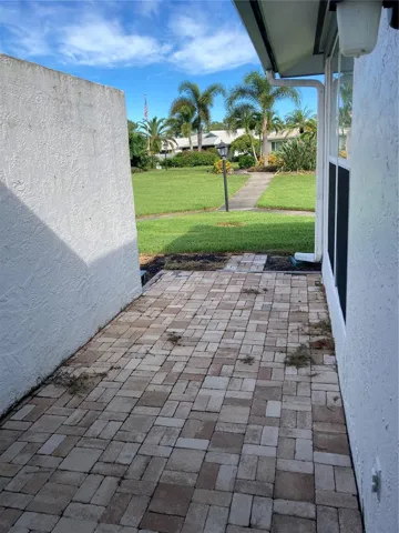 Courtyard/patio from kitchen.