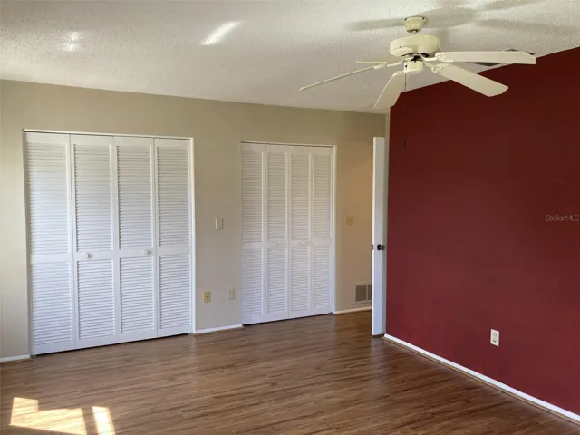 Master bedroom - double set of closets.