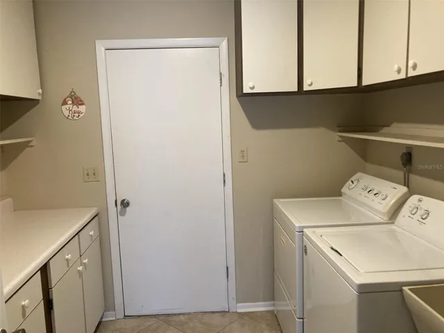 Door to garage.