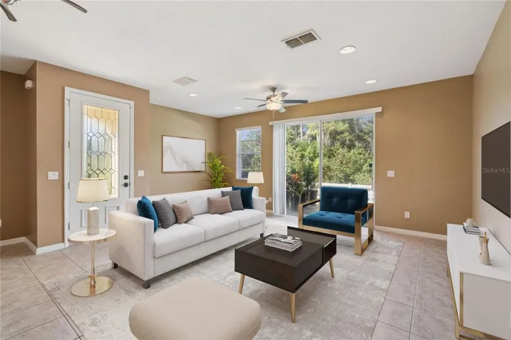 Living Room Virtual Staged