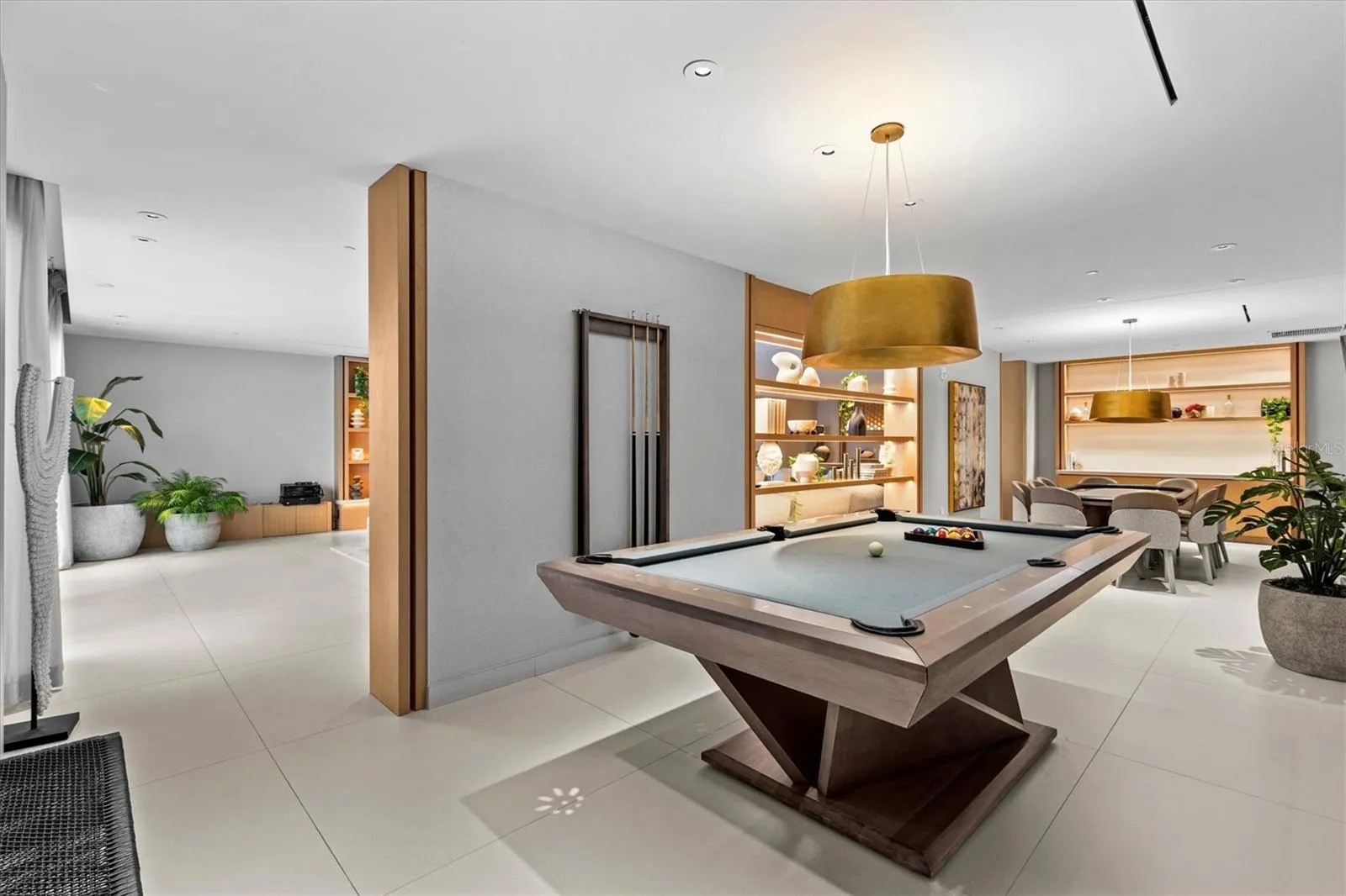 Social Room w/ Billiards &amp; Card Tables
