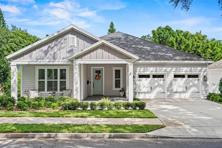 Delaney Park single story home built in 2023 on 1/4 acre lot with pool and outdoor kitchen!