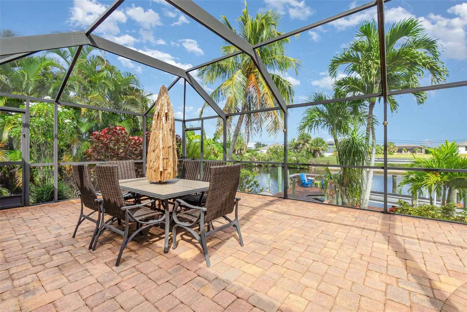 Screened in Pool Area