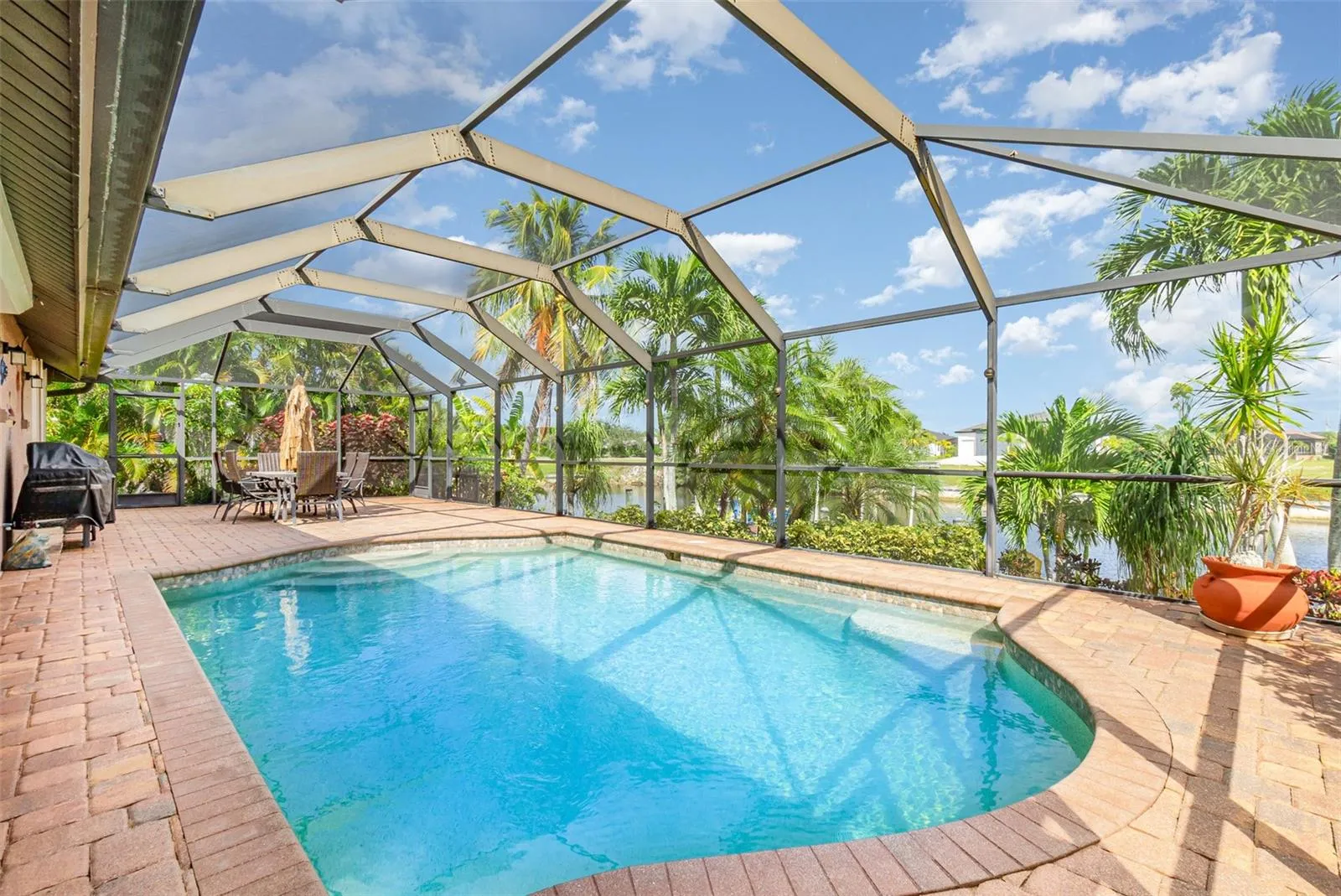 Screened in Pool Area