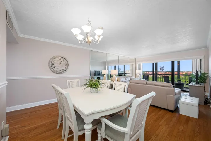 Dining is open to living area, great for entertaining.