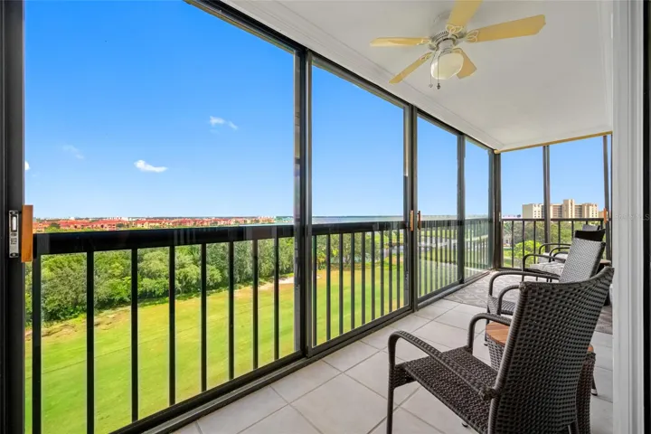 Lanai is enclosed with sliding doors, but also screened for option of bringing the outdoors in