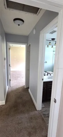 Hallway and Bathroom #2 between Bedrooms 2 and 3