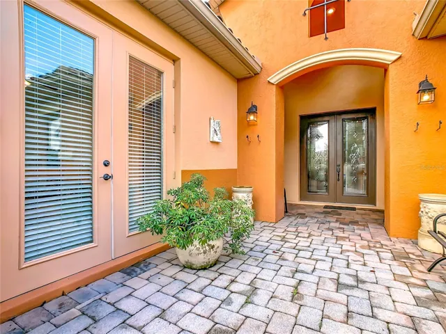 Courtyard. French Doors.