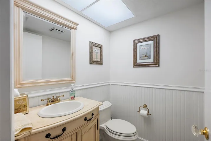 1/2 bath on main level