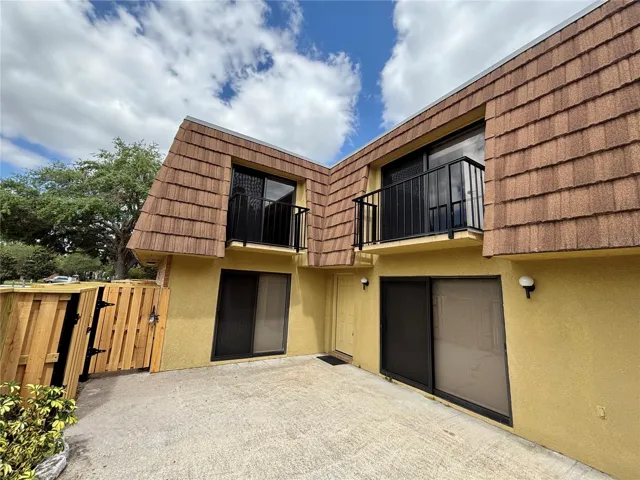 Patio and front entrance