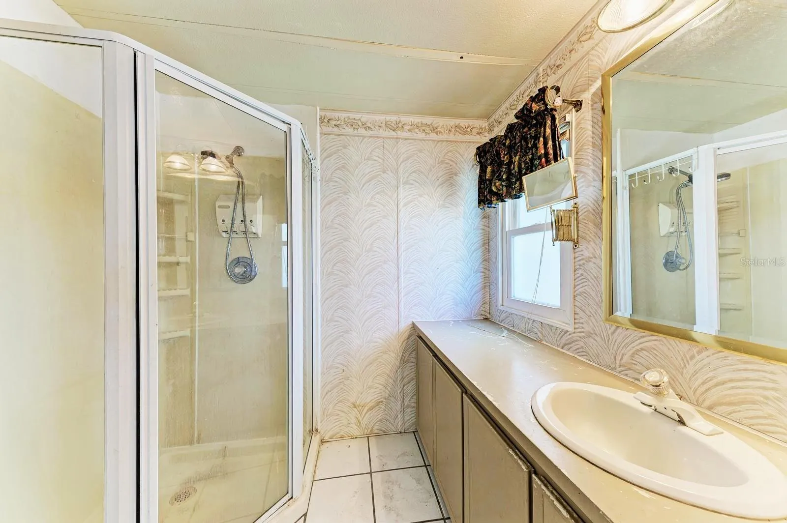Master bathroom ~ has a shower.