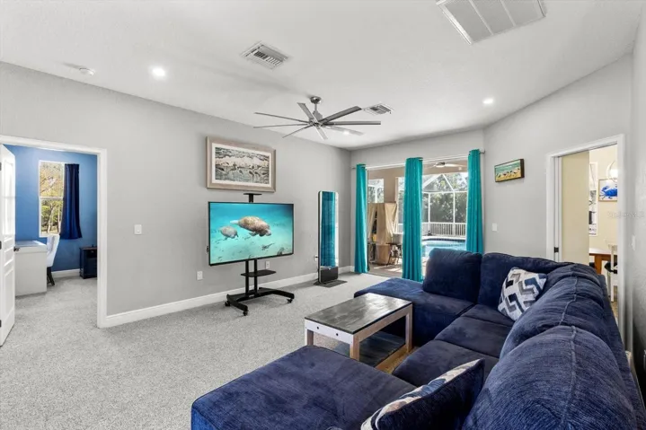 one of two living areas