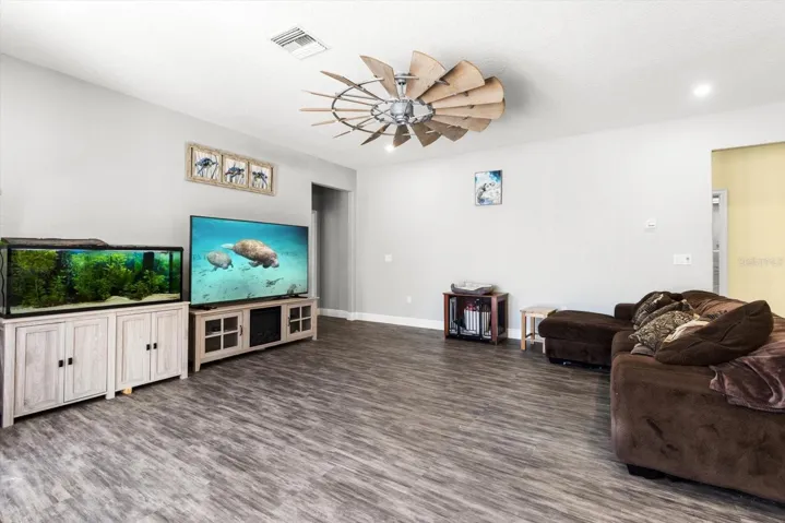one of two living areas