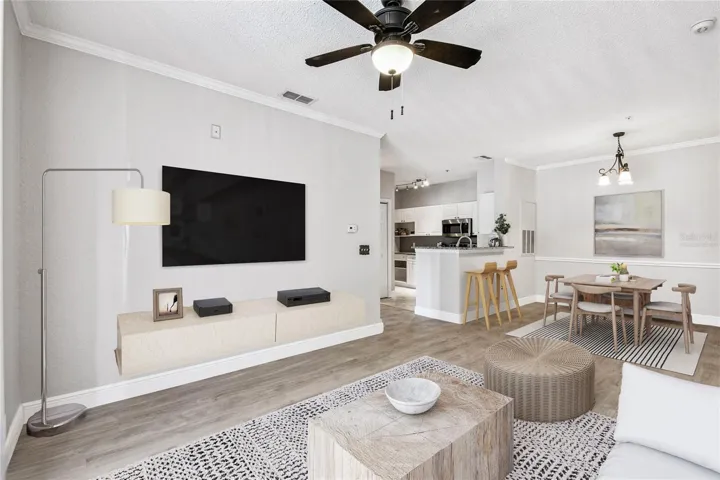 Virtually staged - Living room