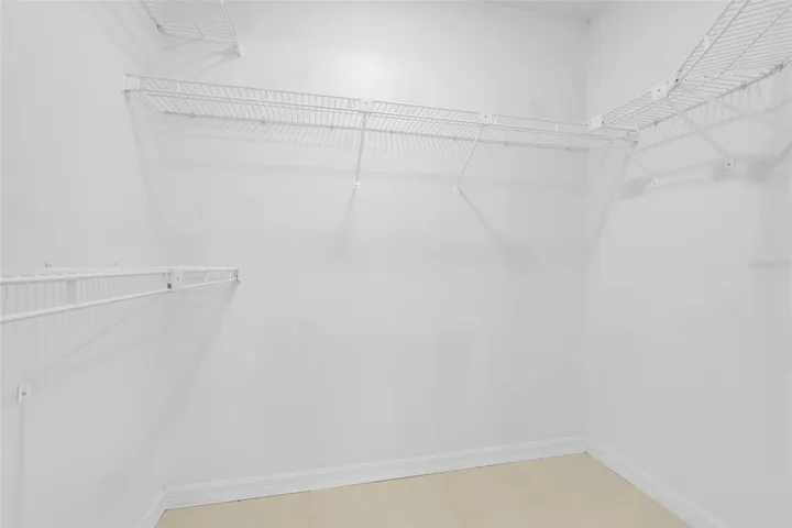 Walk-in primary closet