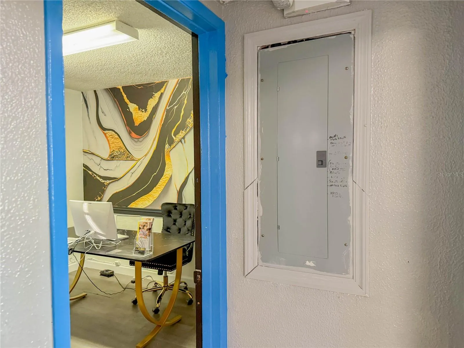entrance to office