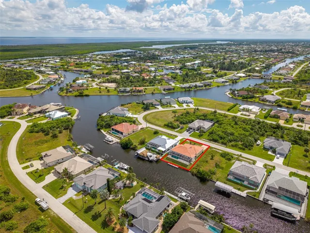 Aerial View of canal way
