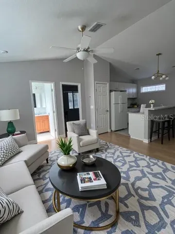 Upstairs open concept Living Area