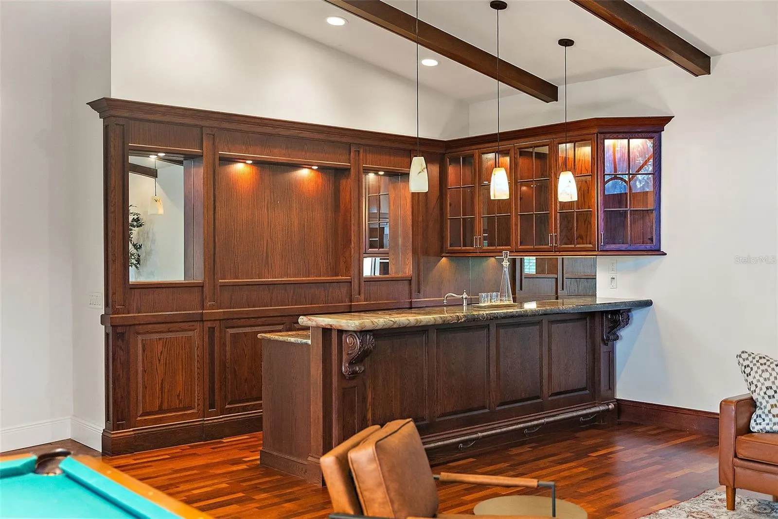 Built-in Wet Bar in Family Room