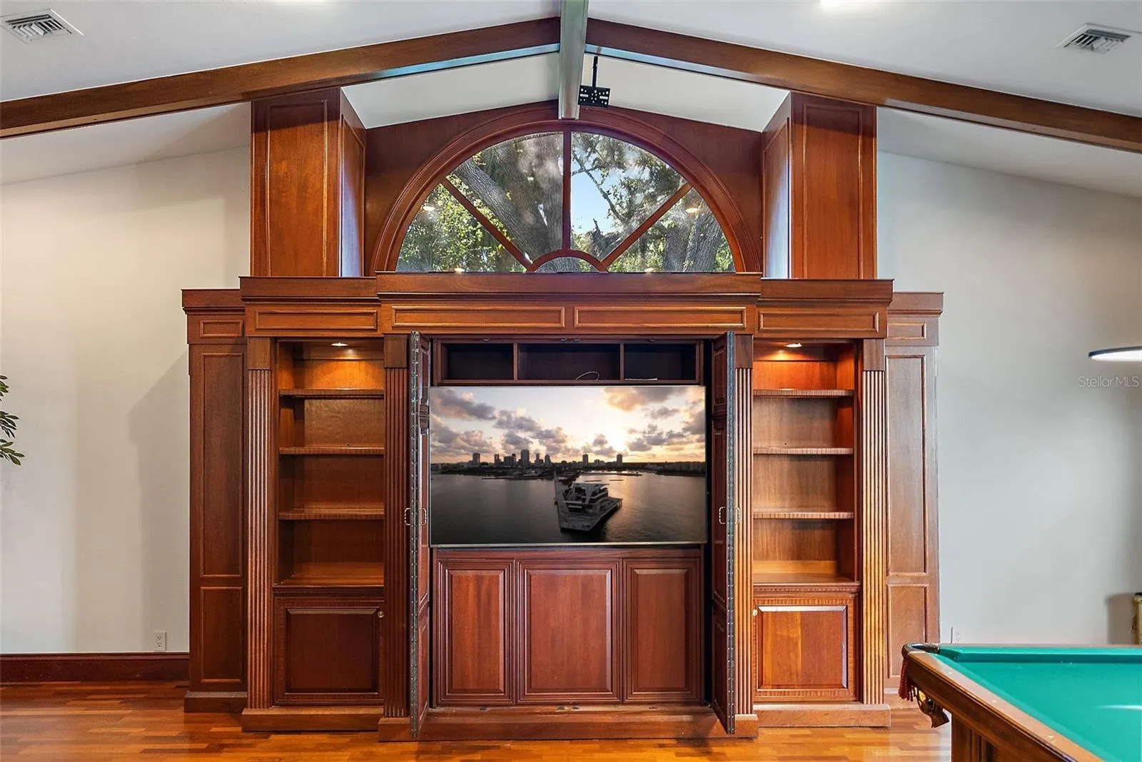 Built-In entertainment unit in Family Room