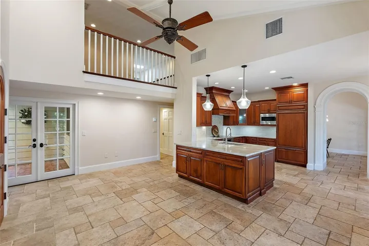 2nd Floor Landing overlooking the Kitchen