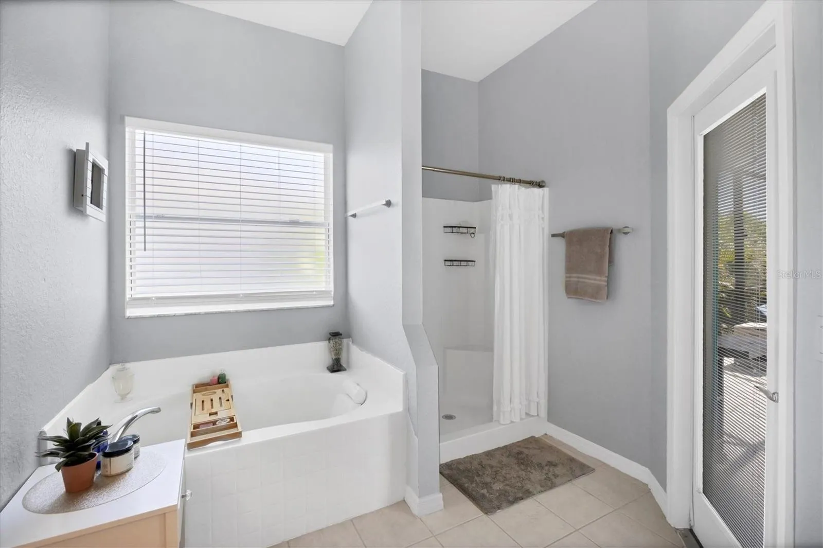 Door goes to pool from easy access