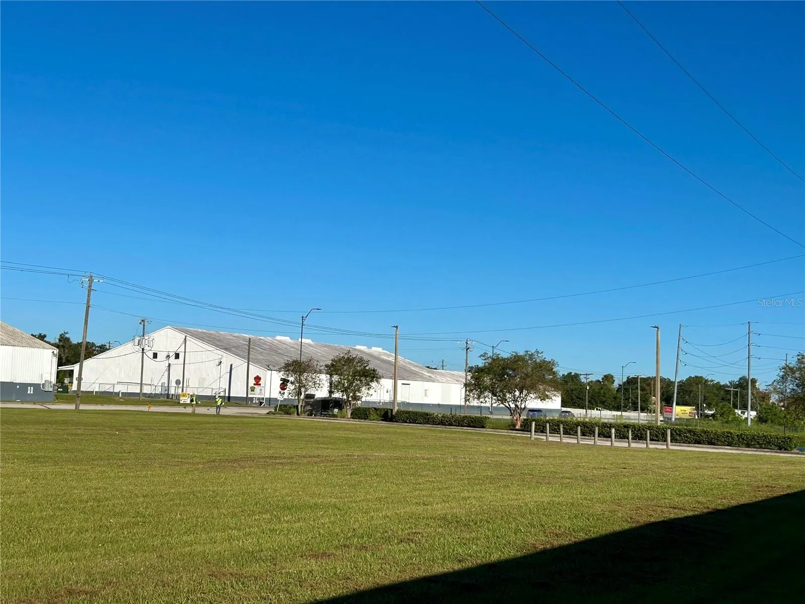 View from property looking northwest toward US Highway 17 northbound and farmer's market building