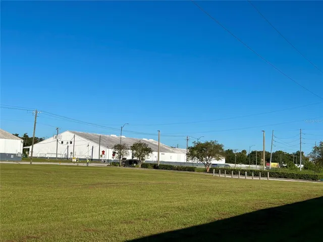 View from property looking northwest toward US Highway 17 northbound and farmer's market building