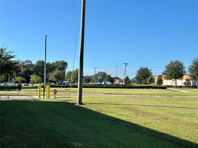 View from property looking south toward hospital