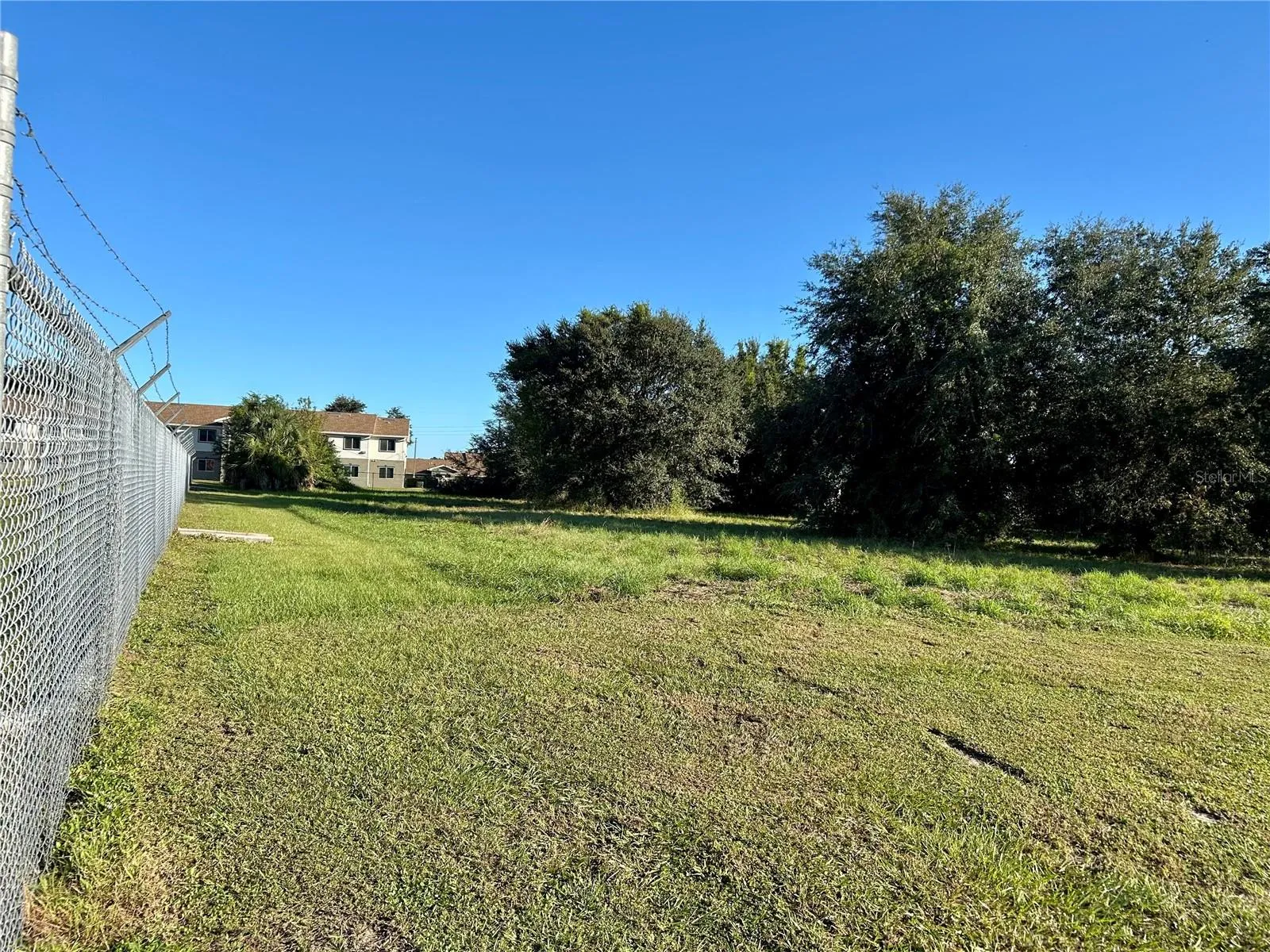 View from property looking north to apartment complex