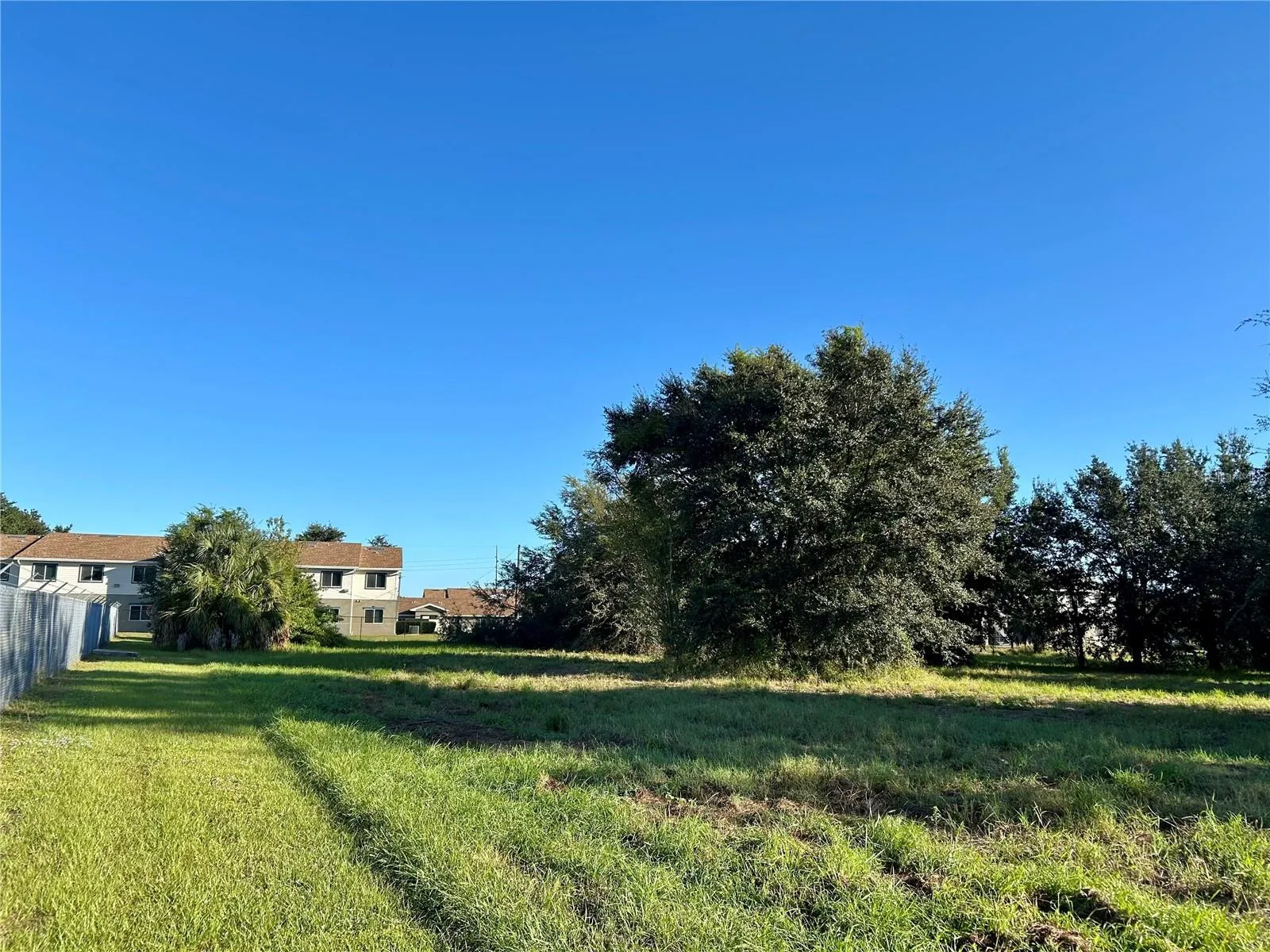 View from property looking north to apartment complex
