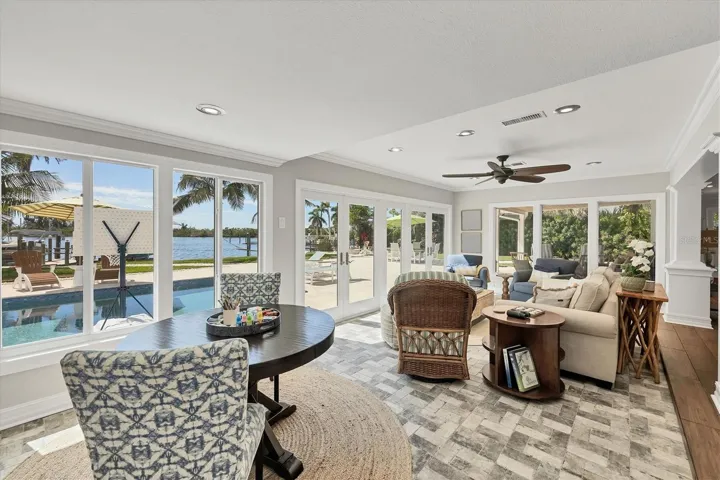 Family Room with Water View!