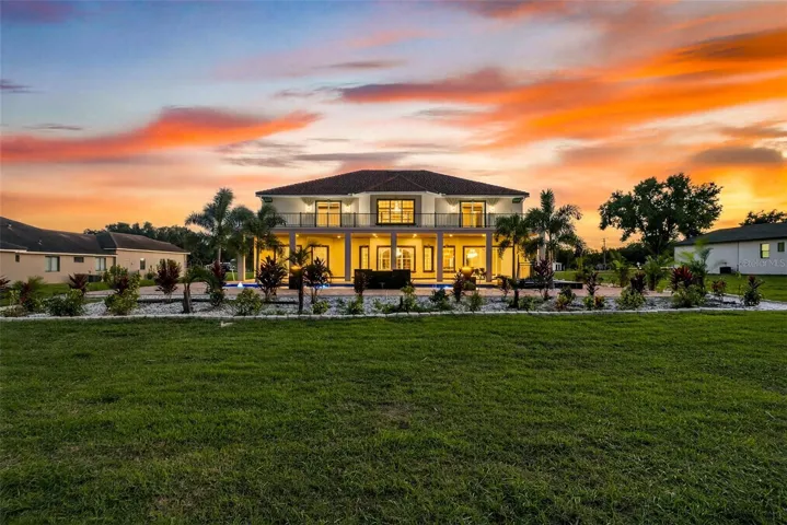 Rear view of home