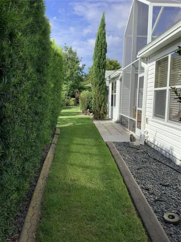 Privacy at the back of the home.