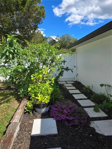 Steps to front gate