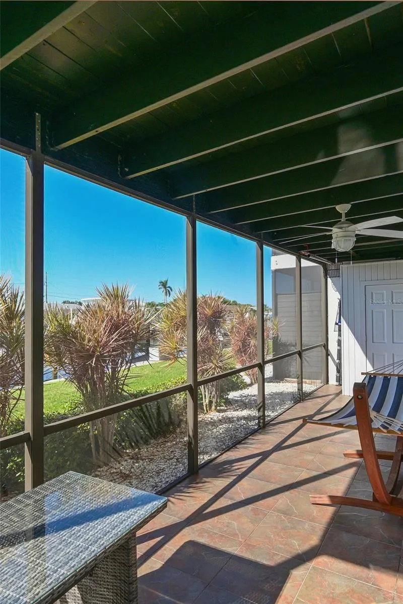 First Floor Screened Porch w/Storage