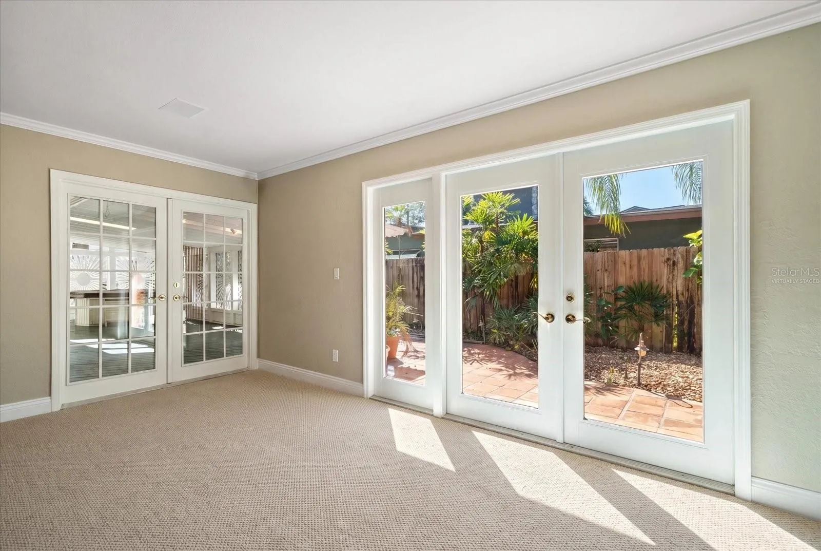 Living room - Virtually Staged with Carpet