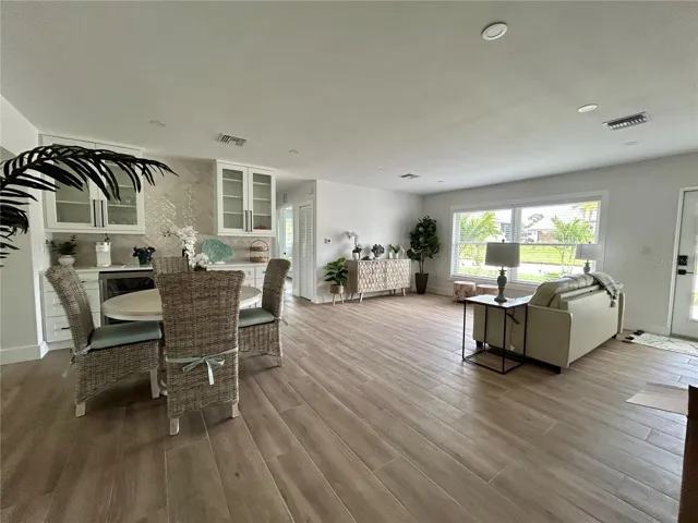 large open floor plan with new furniture