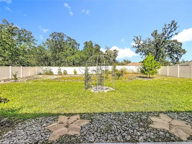 Fenced in Back Yard