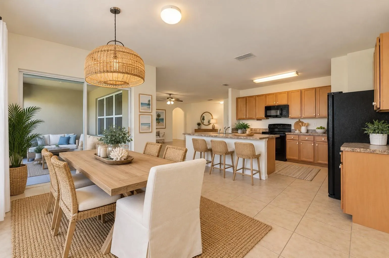 Virtually Staged Dinning Room