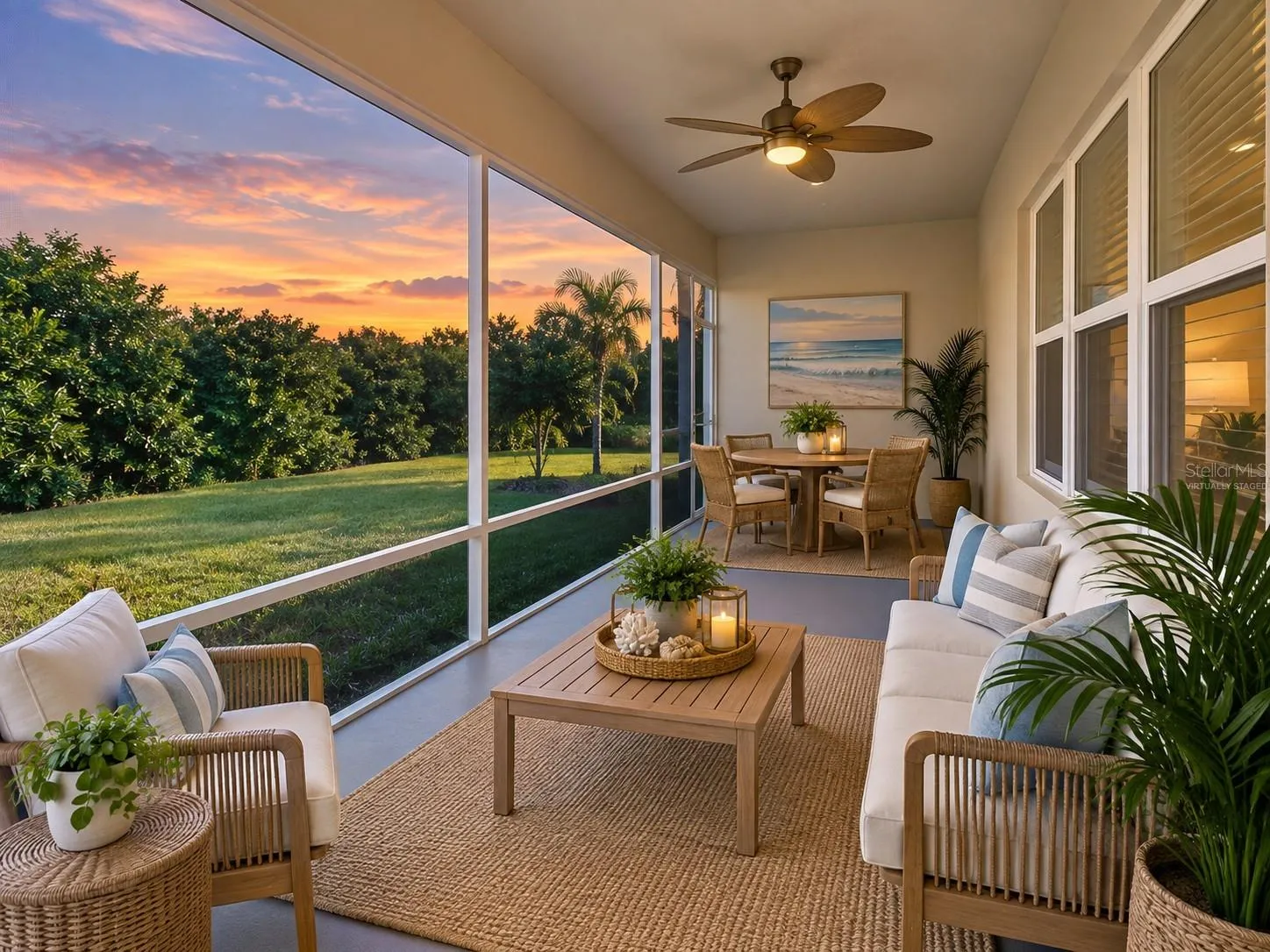 Virtually Staged Lanai