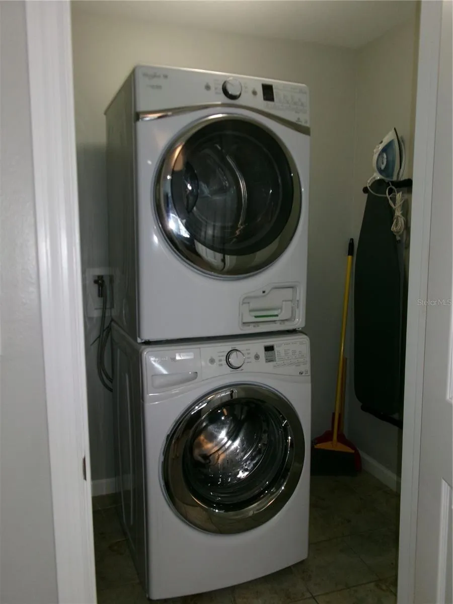 Laundry room with storage