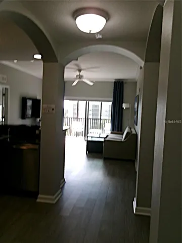 View from entry to your unit. Nice flooring, and open concept living
