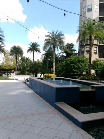 Fountains are found throughout the resort