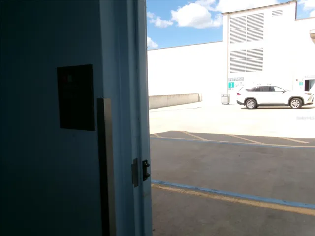 The garage is a short walk to this unit