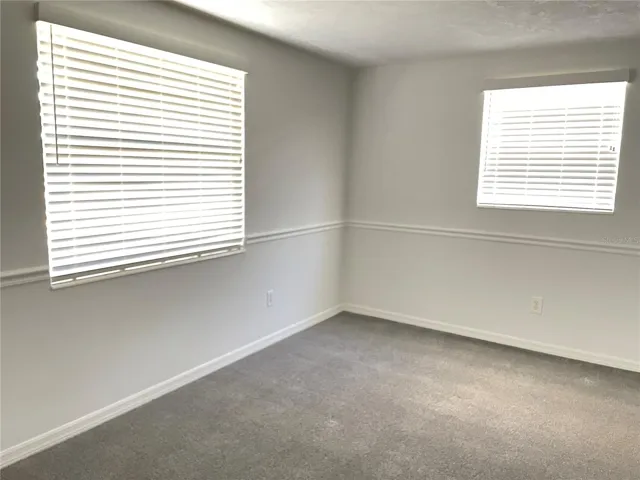 Main bedroom with brand new carpet.