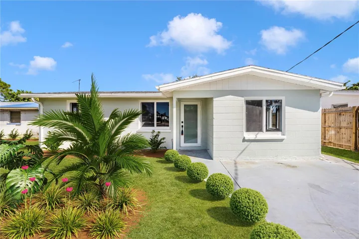 Virtually landscaped exterior
