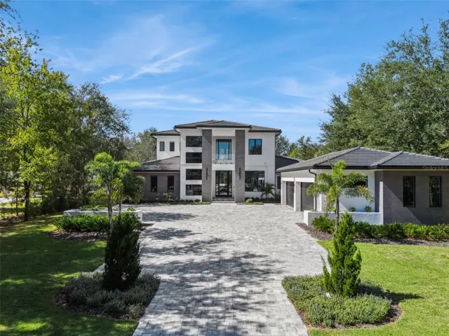 Front of Home and Paver Driveway