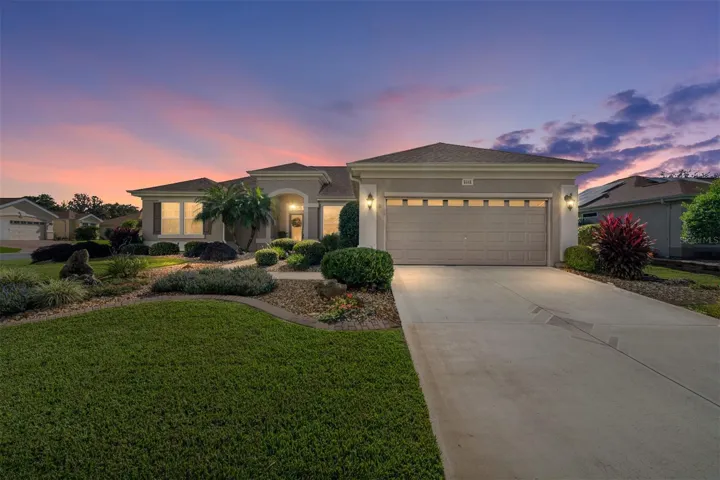 Twilight Front of Home