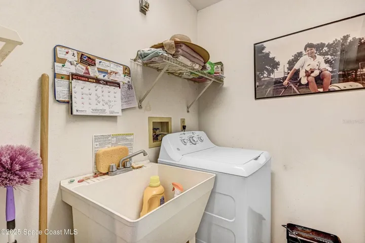 Indoor Laundry with sink